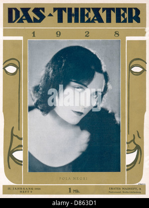 Pola Negri, polnische Schauspielerin Stockfoto