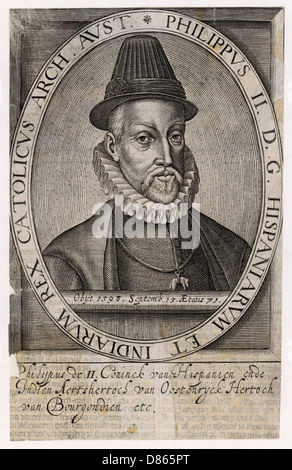 Philipp II., König von Spanien, Stockfoto