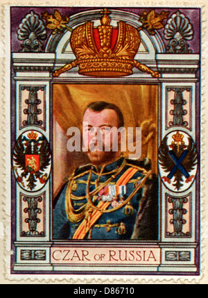 Zar von Russland / Stempel Stockfoto