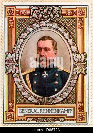 General Rennenkampf / Stamp Stockfoto