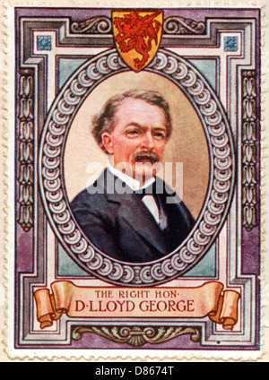 David Lloyd George / Stamp Stockfoto