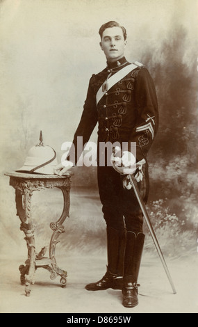 Uniform von 7. Queen's Own Hussars Stockfoto
