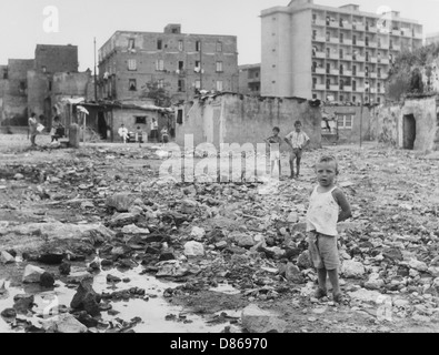 Straßenkinder-Naples Stockfoto