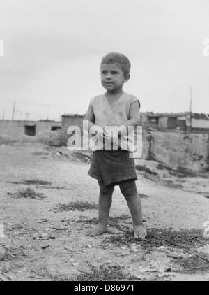 Junge Street Urchin Naples Stockfoto