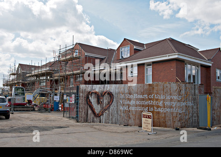 Neubaugebiet in Ticehurst, Sussex, Großbritannien Stockfoto