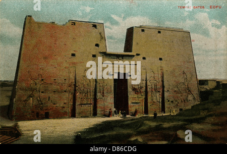 Horus-Tempel, Edfu, Ägypten Stockfoto