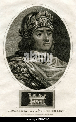 König Richard ich Löwenherz Stockfoto