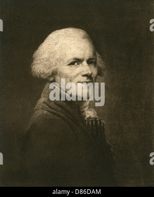 Porträt von Maximilien Franþois Marie Isidore de Robespierre Stockfoto