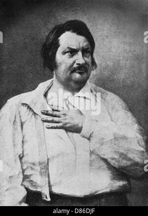 Honore de Balzac, französische Schriftstellerin und Autor Stockfoto