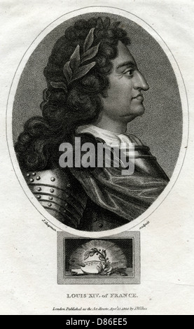 Louis XIV - König von Frankreich Stockfoto