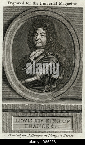 Louis XIV - König von Frankreich Stockfoto