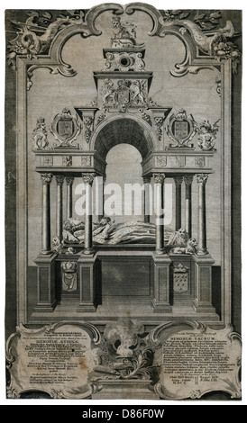 Grab von Königin Elizabeth I., Westminster Abbey Stockfoto