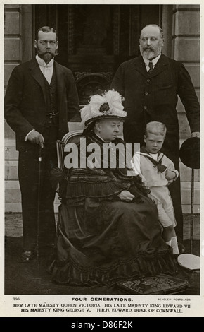 Queen Victoria & Familie Stockfoto