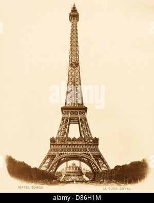 PARIS/EIFFELTURM C1908 Stockfoto