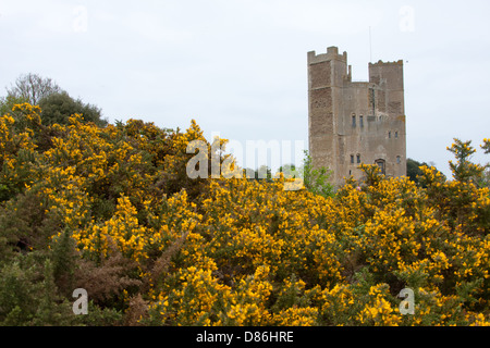 Eine Ansicht von Orford Castle in Suffolk Stockfoto