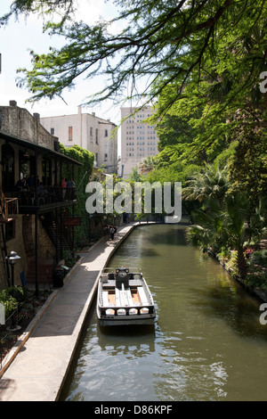 Ein Blick auf dem Riverwalk in San Antonio, Texas Stockfoto