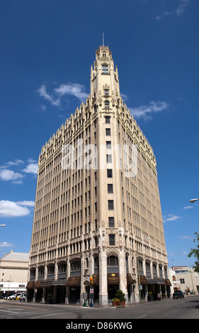 Ein Blick auf das Emily Morgan Hotel in San Antonio, Texas Stockfoto