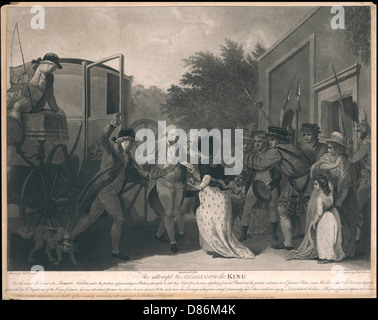 George III. Hat 1786 angegriffen Stockfoto