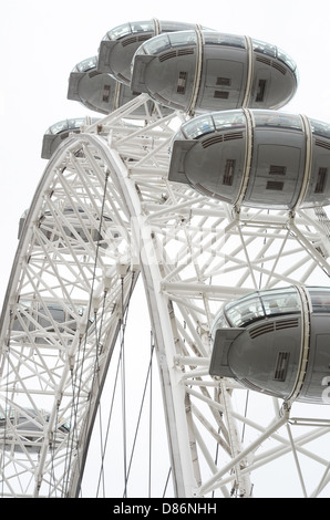 Das London Eye in London, Vereinigtes Königreich. Stockfoto