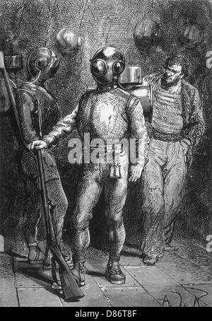 20000 Ligen unter dem Meer, Jules Verne Stockfoto