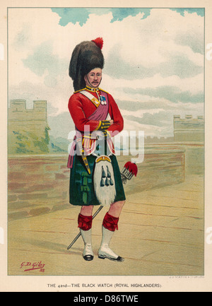 DIE SCHWARZE UHR Stockfoto