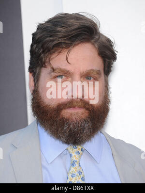 Los Angeles, Kalifornien, USA. 20. Mai 2013. Zach Galifianakis kommt für die Premiere des Films "The Hangover Teil 3" im Dorf Theater. (Bild Kredit: Kredit: Lisa O'Connor/ZUMAPRESS.com/Alamy Live-Nachrichten) Stockfoto