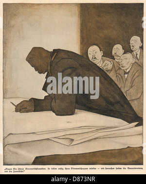 Ww1 Cartoon Hindenburg Stockfoto, Bild 6081207 Alamy