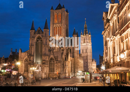 Sint Niklaaskerk St Nikolaus Kirche Gent Belgien Stockfoto