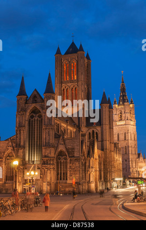 Sint Niklaaskerk St Nikolaus Kirche Gent Belgien Stockfoto