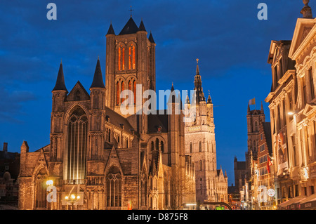 Sint Niklaaskerk St Nikolaus Kirche Gent Belgien Stockfoto