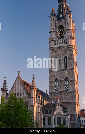 Die Belfort Glockenturm Gent Belgien Stockfoto