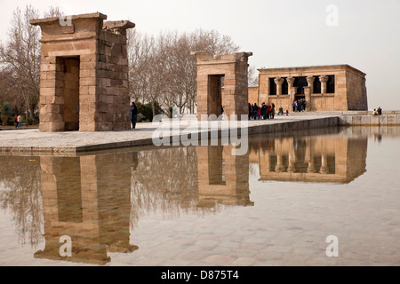 ägyptische Tempel Templo de Debod in Madrid, Spanien, Europa Stockfoto