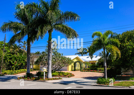 Immobilien am St. Armands Circle Island in Florida Stockfoto