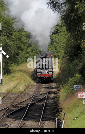 BR STANDARDKLASSE Dampfmaschine 4 2-6-4 t GOATHLAND NORTH YORKSHIRE ENGLAND 30. Juli 2012 Stockfoto