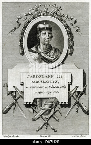 JAROSLAV III. VON RUSSLAND Stockfoto