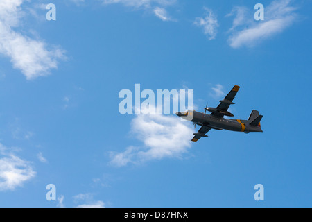 SAR-Suche und Rettung Flugzeug abheben aus La Palma. Kanarische Inseln-Spanien. Stockfoto