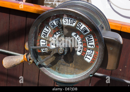 Maschinenraum Telegraph. Polar Exploration RSS Discovery Dundee Stockfoto