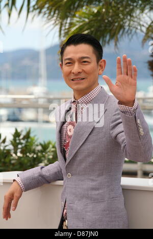 Cannes, Frankreich. 20. Mai 2013. Schauspieler Andy Lau in die "Blind Detective" Photocall auf dem Cannes Film Festival Montag, 20. Mai 2013. Bildnachweis: Doreen Kennedy / Alamy Live News Stockfoto