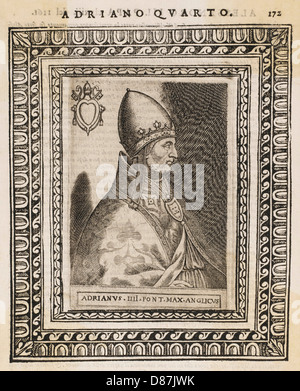 PAPST HADRIANUS IV Stockfoto