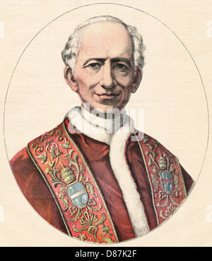 PAPST LEO XIII Stockfoto