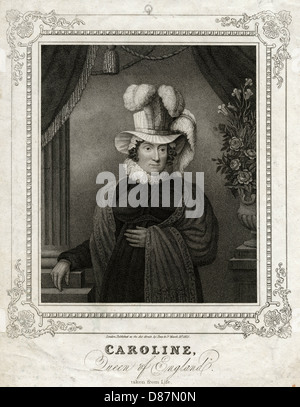 CAROLINE BRUNSWICK/1821 Stockfoto