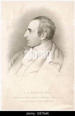 John Philip Kemble Stockfoto