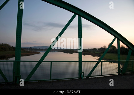 Metall Brücke, Inishmore Viadukt, oberen Lough Erne, Grafschaft Fermanagh, Nordirland Stockfoto