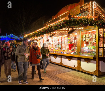 Weihnachtsmarkt in Bristol City Centre, England, UK Stockfoto