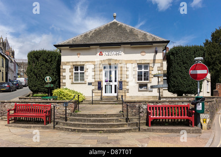 Winzige NatWest Bank-Filiale, schon St Mary, Devon, England, UK Stockfoto