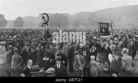 KOMMUNISTISCHE DEMO 1931 Stockfoto