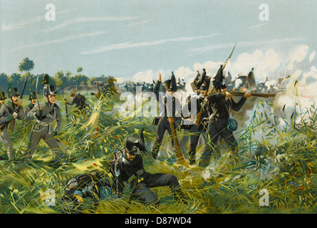 Schlacht von Quatre Bras Stockfoto