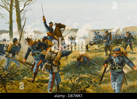 KAMPF DER NUITS 1870 Stockfoto