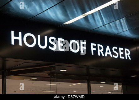 House of Fraser Kaufhaus Logo, UK Stockfoto