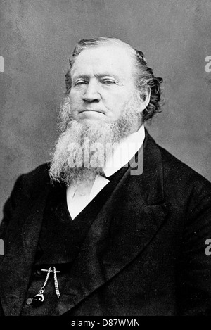 BRIGHAM YOUNG (1801 – 1877) amerikanischer Mormone letzteren Tag Saint Bewegung Führer über 1870 Stockfoto